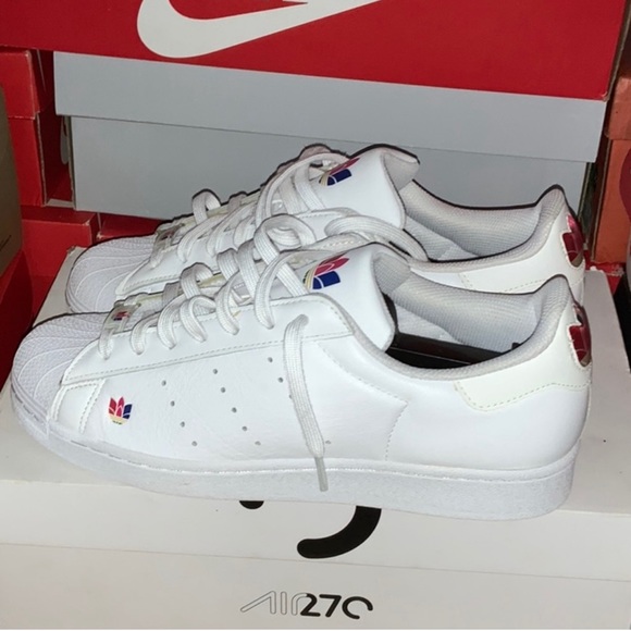 Adidas Originals Superstar Pure Cloud White Pride - Picture 1 of 8